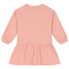 فستان بنات بالشعار باللون الوردى, 2, hi-res